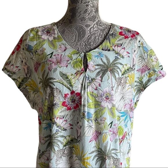 Vilagallo Jungle Print Blouse Size 42 - Picture 4 of 9